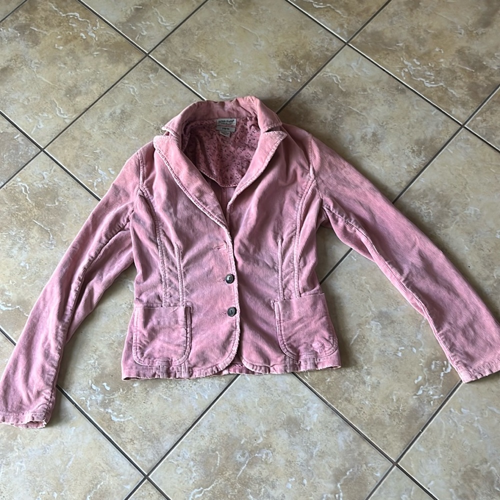 Vintage Y2K Guess Jeans Blazer Pink Corduroy